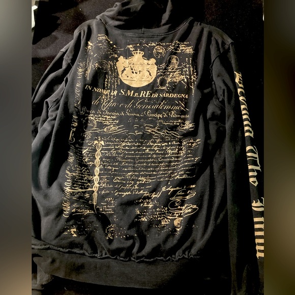 Beyond the Limit Kal-el (Superman) studded, distressed zip up hoodie size XL - Picture 5 of 8